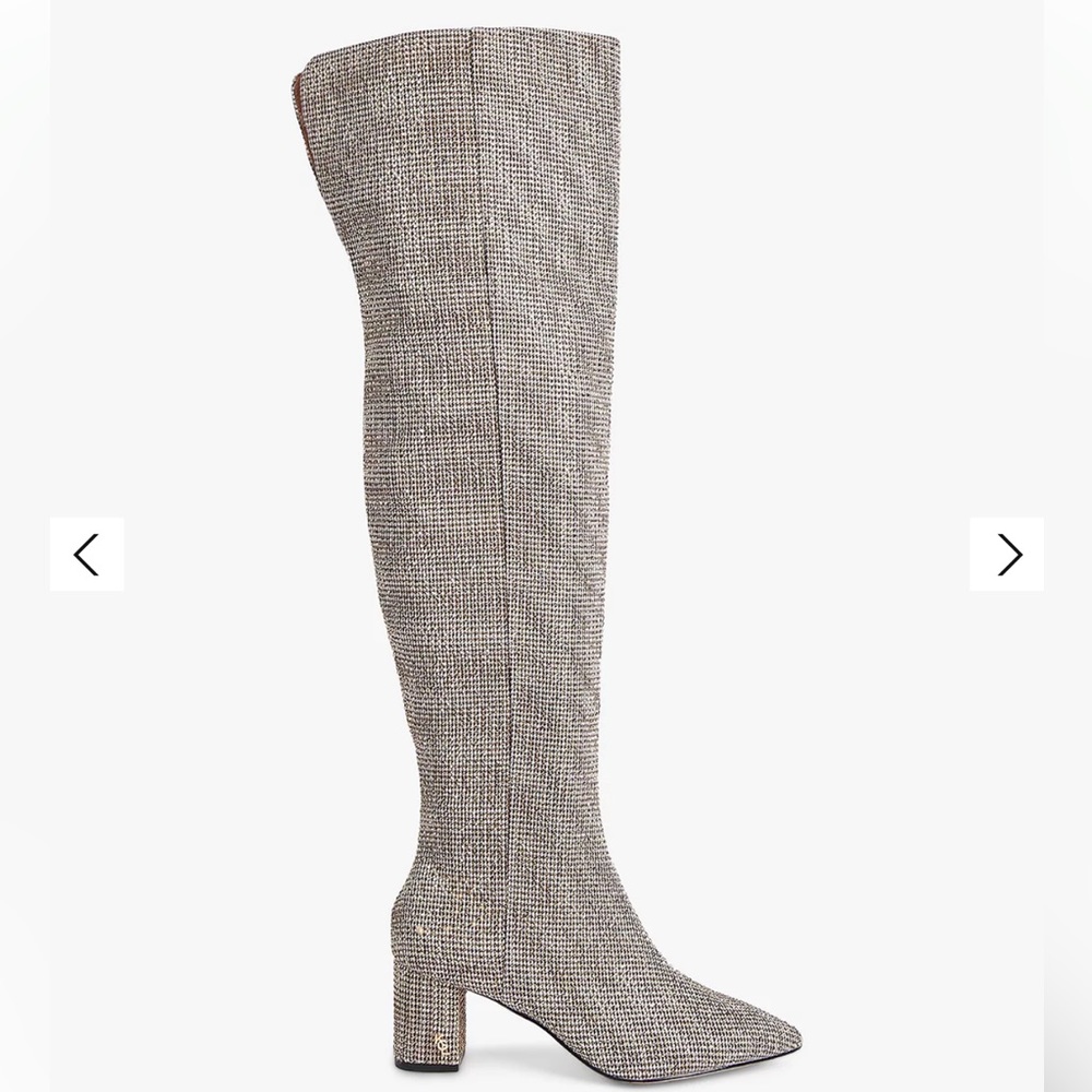 Kurt Geiger over the knee rhinestone boots